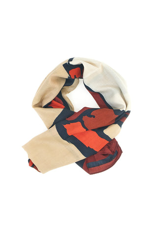 Foulard multicolore con motivo astratto Roncato 46,003,31