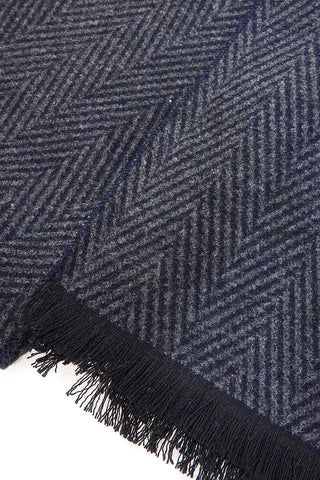 Roncato 46,003,02 Schal mit warmblauem Fischgrätmuster