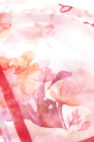 Rosa Schal mit Blumendruck Laura biagiotti 26s204-59