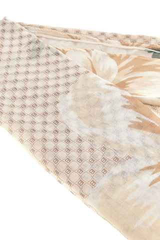 Beige Schal mit Blumendruck Laura Biagiotti 26s206-06