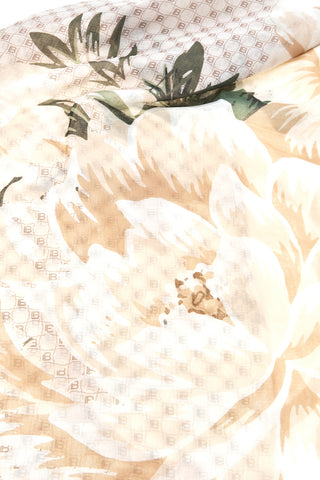 Beige Schal mit Blumendruck Laura Biagiotti 26s206-06
