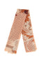 Orangefarbener Schal mit Blumendruck Laura Biagiotti 26s206-06