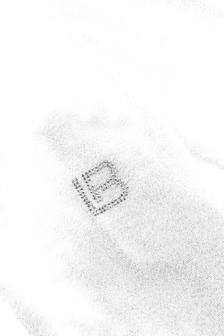 Pashmina bianca con frange Laura Biagiotti 99s298-71
