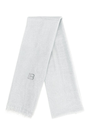 Pashmina bianca con frange Laura Biagiotti 99s298-71