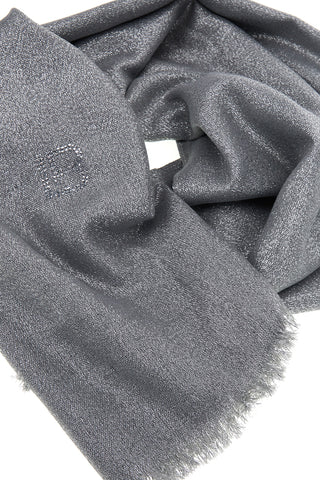 Silberner Pashmina mit Fransen Laura Biagiotti 99s298-71