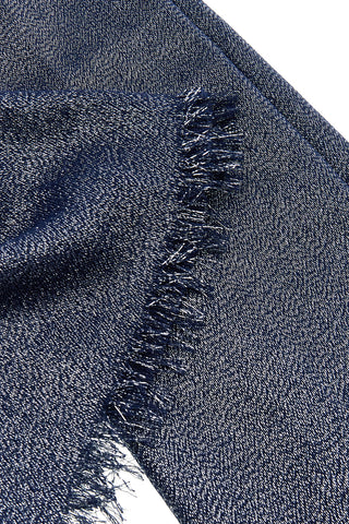 Blauer Pashmina mit Fransen Laura Biagiotti 99s298-71