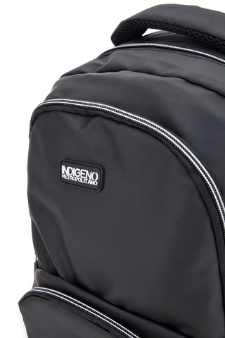 Schwarzer PC-Rucksack mit Metropolitan Indigenous-Reißverschluss 23014