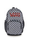 Schwarz-weiß karierter Rucksack mit zwei Taschen Vans 24