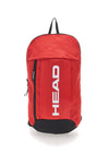 Zaino rosso compatto con tasca frontale Head HBK054