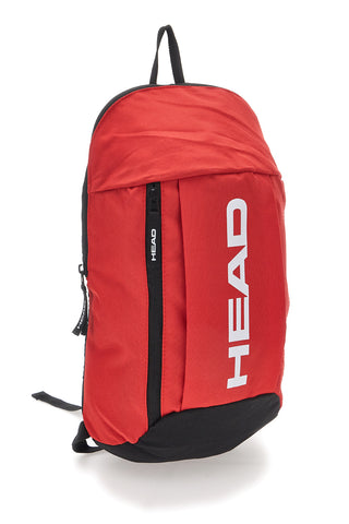 Zaino rosso compatto con tasca frontale Head HBK054