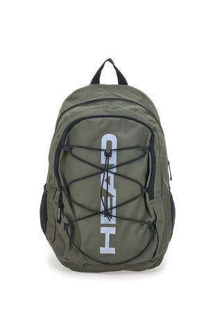 Zaino verde militare con tasche multiple e rete frontale Head HBK048