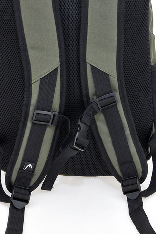 Head HBK048 Militärgrüner Rucksack mit mehreren Taschen und Netz vorne