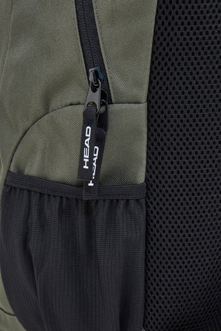 Head HBK048 Militärgrüner Rucksack mit mehreren Taschen und Netz vorne