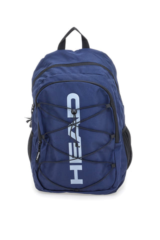 Zaino blu navy nero con tasche multiple e rete frontale Head HBK048