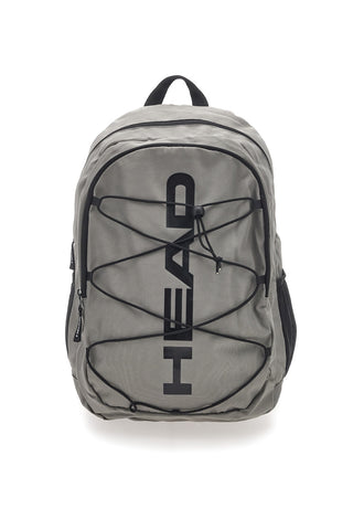 Zaino grigio nero con tasche multiple e rete frontale Head HBK048
