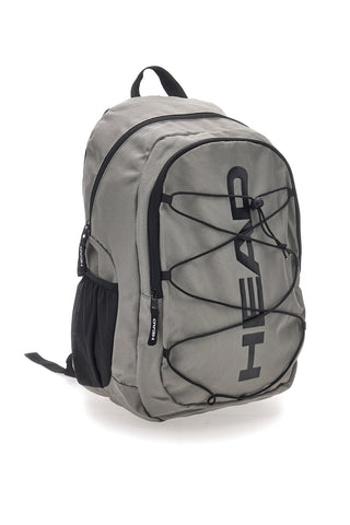 Zaino grigio nero con tasche multiple e rete frontale Head HBK048