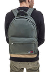 Zaino Verde con Tasca Frontale e Rete Interna TOMMY DAILY DOME