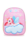 Rosa Rucksack mit Einhorn und geprägter Wolke Sweet Unicorn