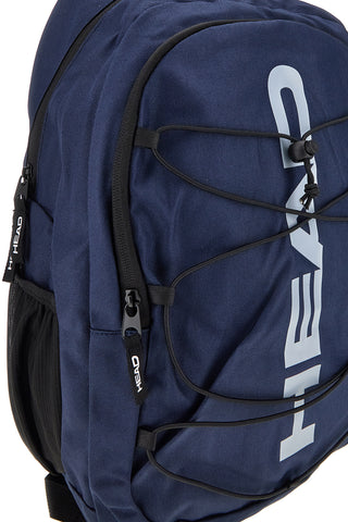Blauer Rucksack mit Hauptfächern und Taschen HBK048-810