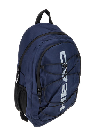 Blauer Rucksack mit Hauptfächern und Taschen HBK048-810