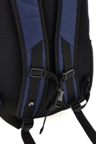 Blauer Rucksack mit Hauptfächern und Taschen HBK048-810
