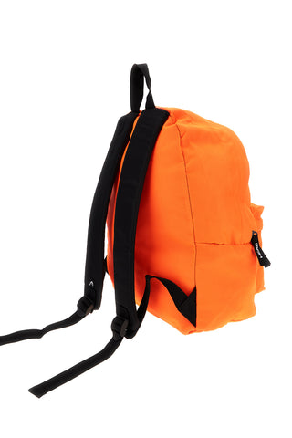 Rucksack Fluo Orange mit Fronttasche Kopf HBK050-614