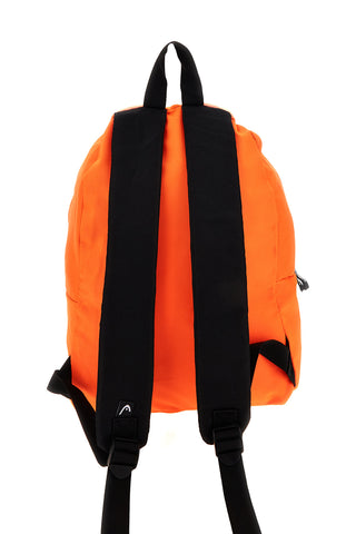 Rucksack Fluo Orange mit Fronttasche Kopf HBK050-614