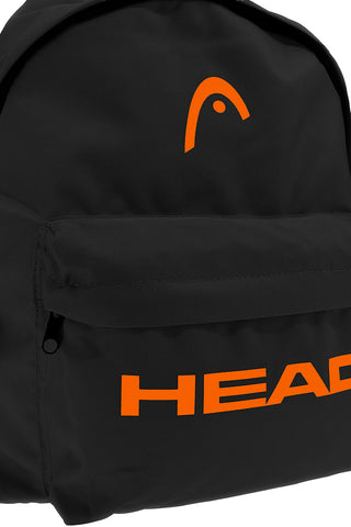 Rucksack Schwarz mit Fronttasche Kopf HBK050-910