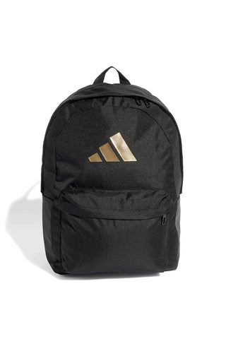 Zaino nero con logo oro e tasca porta laptop Adidas IS7048