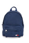 Zaino blu in tessuto con logo Tommy Daily Backpack
