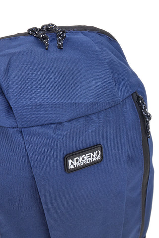 Blauer Rucksack mit Reißverschlusstaschen Indigenous metropolitan PITTBAC001-A
