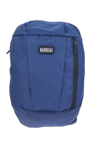 Blauer Rucksack mit Reißverschlusstaschen Indigenous metropolitan PITTBAC001-A