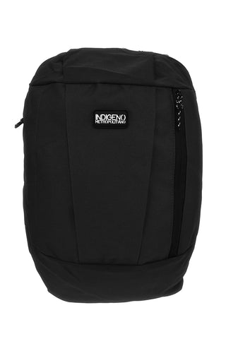 Zaino nero con tasche zip Indigeno metropolitano PITTBAC001-B