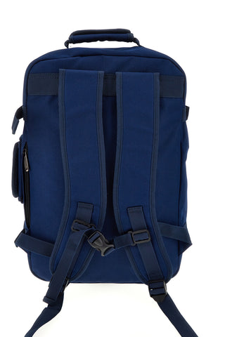 Blauer Rucksack mit verstellbaren Schulterriemen und mehreren Taschen Indigenous metropolitan MAX PITTBAC003-B