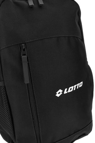 Zaino nero con tasca frontale Lotto LTT437