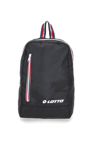 Zaino Nero con Zip Laterale Lotto LTT438