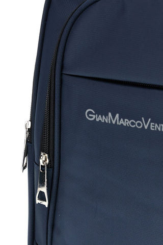 Zaino blu con tasca frontale Gianmarco Venturi CLASS GMV78140