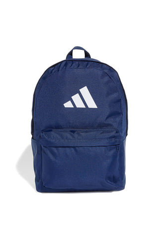 Zaino Blu Navy Minimal con Logo Adidas Classic 3 Bar Logo