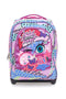 Zaino trolley multicolor con spallacci a scomparsa Seven Big Troll Facce
