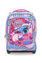 Zaino trolley multicolor con spallacci a scomparsa Seven Big Troll Facce