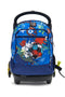 Zaino trolley blu con con ruote da 65 mm Seven 3WDFAAA