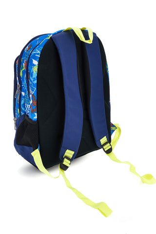 Zaino trolley blu con con ruote da 65 mm Seven 3WDFAAA