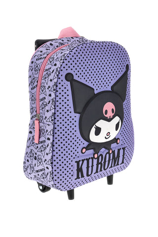 Lila Trolley-Rucksack mit Kuromi – Kuromi Trolley