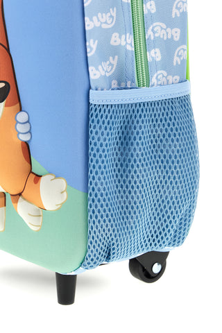 Zaino celeste con Bingo Bluey Trolley