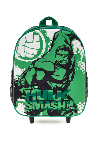 Zaino trolley verde Hulk Smash con Marvel avengers Hulk