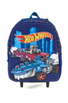 Zaino trolley blu con Hot Wheels Trolley