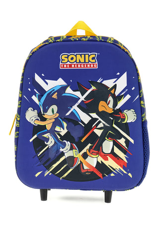 Zaino trolley blu con Sonic e Shadow Sonic Trolley