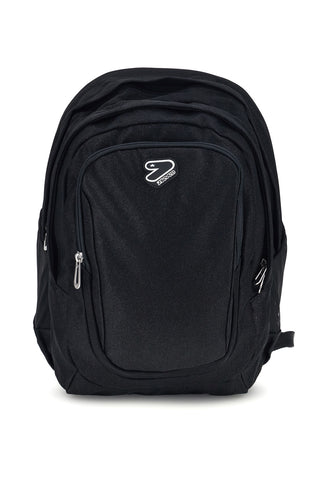 Schwarzer Glitzerrucksack mit Shiny Tech Seven Shiny Tech