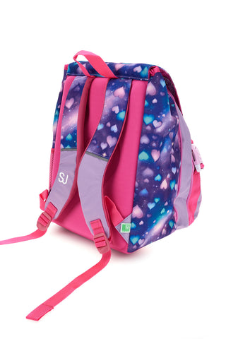 Erweiterbarer Rucksack in Lila mit galaktischem Einhorn „Seven Z/Pixie Unicorn“